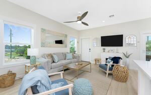 Gulf Beach Glimpse Views from Living Room