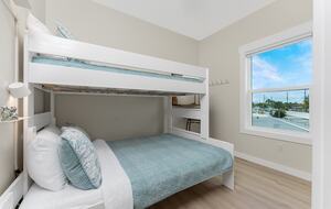 Bedroom 2 has Bunk Beds Upper - Twin, Lower - Full.