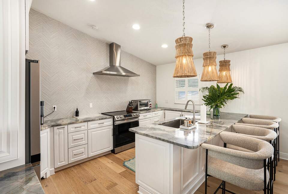 Bayview Escape | Modern Waterfront Home with Pool & Dock - Treasure Island, Florida