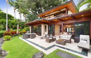 Backyard Lanai with big sliding doors