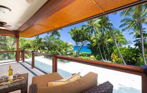 View from the upstairs balcony/lanai