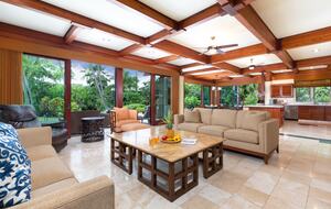 Open concept Family Room, Kitchen and Dining Room