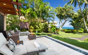 Relax on the lounge chairs and enjoy the view