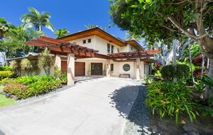 Driveway and entrance of the house