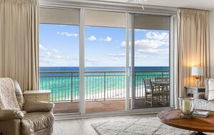 Living room view of ocean