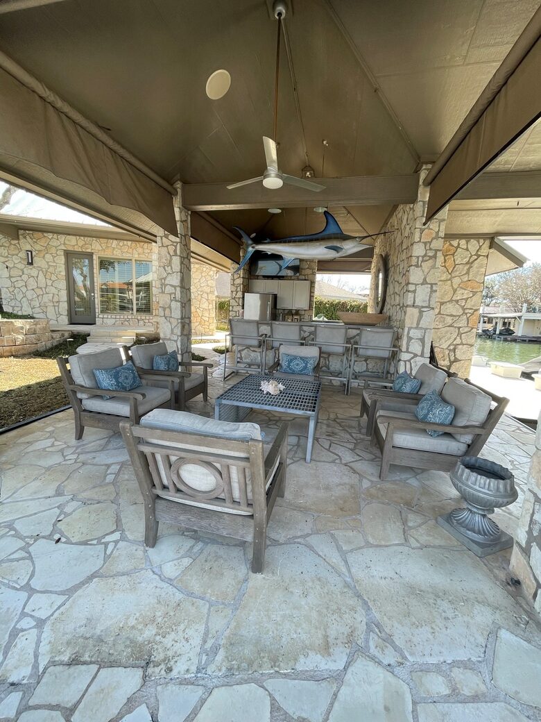 Waterfront Luxury on Lake LBJ | Dock, Outdoor Kitchen & Sunset Views - Horseshoe Bay, Texas