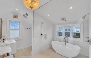 Primary Bath with Ocean & Bay views