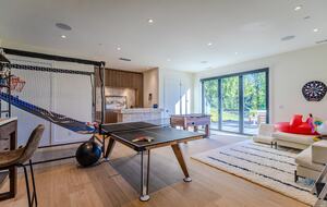 Game room features full bar, Foosball, Ping Pong, Basketball