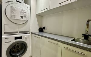 Utility with Miele washing machine and tumble dryer