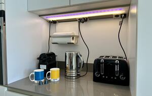 Tea and coffee making facilities including Nespresso machine