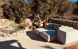 Living Divani Outdoor Sofa, with mountain views