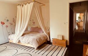 Bedroom 3, King Bed and lovely orchard views