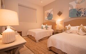 2nd Bedroom with 2 Double Beds and Ensuite Bath