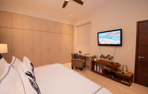 Master Bedroom with Desk and Closet