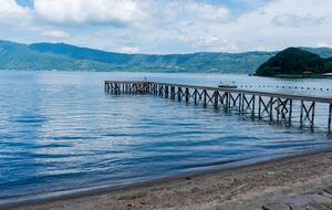 Villa Compound in Volcanic Crater Lake in El Salvador - Lago de Coatepeque, Santa Ana, El Salvador