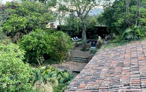 View from the rooftop to the pool