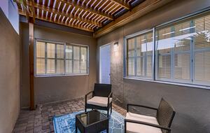 Outdoor seating area for 3rd bedroom