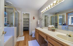 Master Ensuite Bathroom, walk in closet