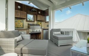 Nest with view of Grill and outdoor fridge