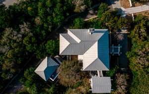 Elevated view over home