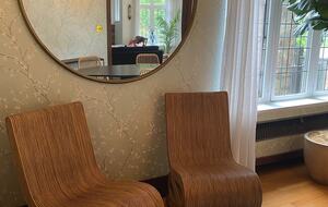 Sitting area in dining room