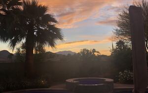 Desert sunsets can be spectacular