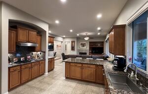 Kitchen looking toward family room