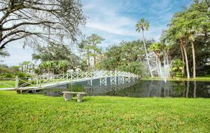 Pond and Infinity Bridge