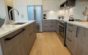 Kitchen - dishwasher, microwave, fridge & induction range