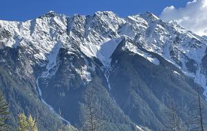 View from main deck of Mt. Currie