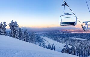 Big Bear Lake offers two ski resorts during winter months