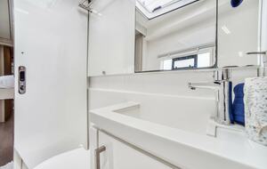 Starboard forward cabin bathroom