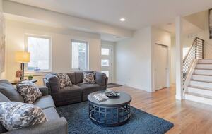 entry level - smaller of TWO living rooms