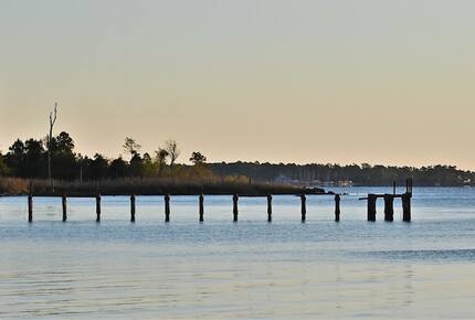 Waterfront Home with Private Beach & Panoramic River Views - Oriental, North Carolina