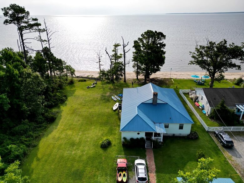 Waterfront Home with Private Beach & Panoramic River Views - Oriental, North Carolina