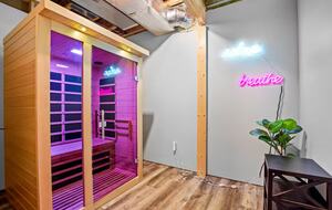 Sauna with bluetooth