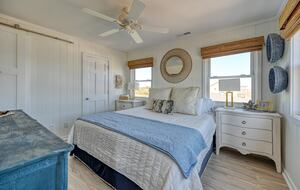 Second floor oceanfront bedroom/king bed