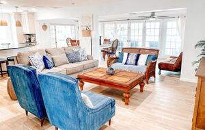 Charming Beach Cottage Steps from St. Pete Beach with Lagoon Pool & Dock - St. Pete Beach, Florida