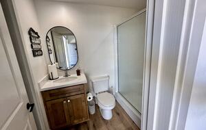 Lower garage bathroom