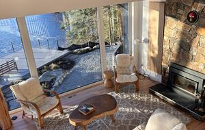Living Room with view of ocean