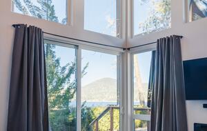 Lake and Mountain Views from Bed