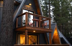 Enjoy views from bedroom balcony