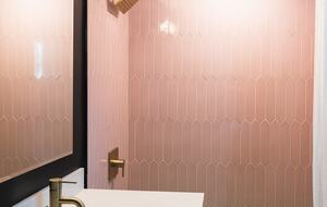 Throwback FUN Retro bathroom with Original Mint