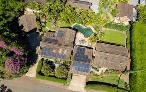 Main House and private Driveway on the LEFT w/ garage