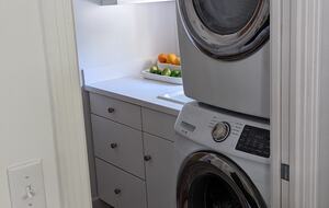 Large capacity washer and dryer