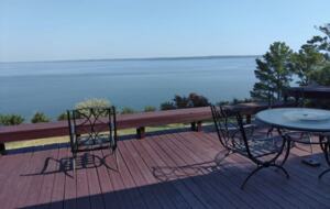 Deck seating and views!