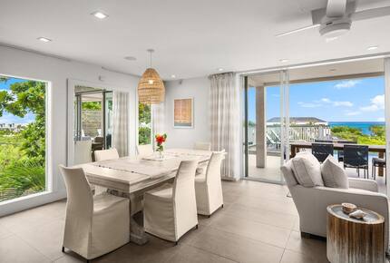 Dining room with West and North ocean views