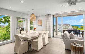 Dining room with West and North ocean views