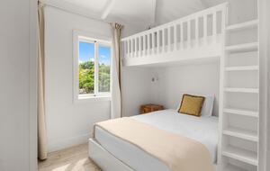 Guest room with queen and twin bunk