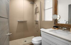 Private guest suite bathroom and shower